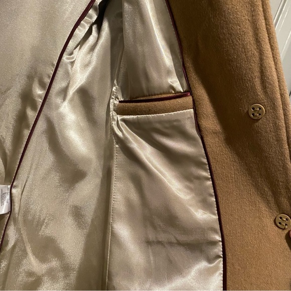 Calvin Klein Tan Wool Blend Coat - Picture 5 of 7